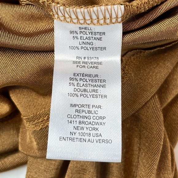 NWT House of Harlow 1960 Long Sleeve Cropped Shimmer Top‎ in Bronze Size Medium - Picture 5 of 6